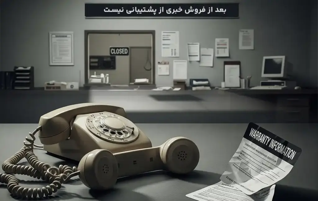 نداشتن خدمات پس از فروش